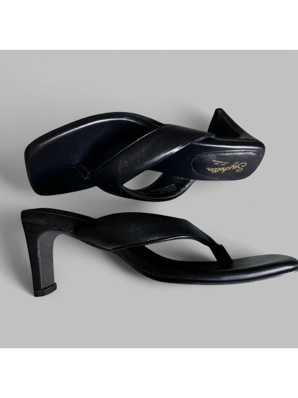 Seychelles EGO Black Leather Sandals – Women’s Size 7.5, Brand New, Retail $109